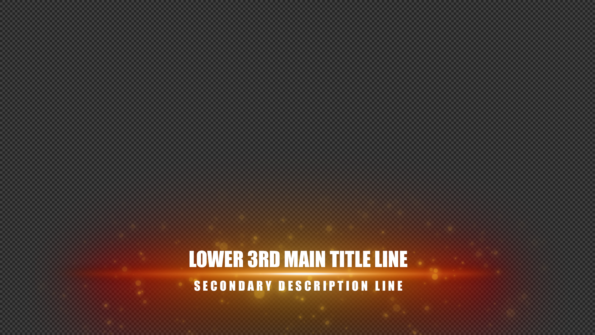Livestream Studio™ | Lower Third Animated: Orange Speckle
